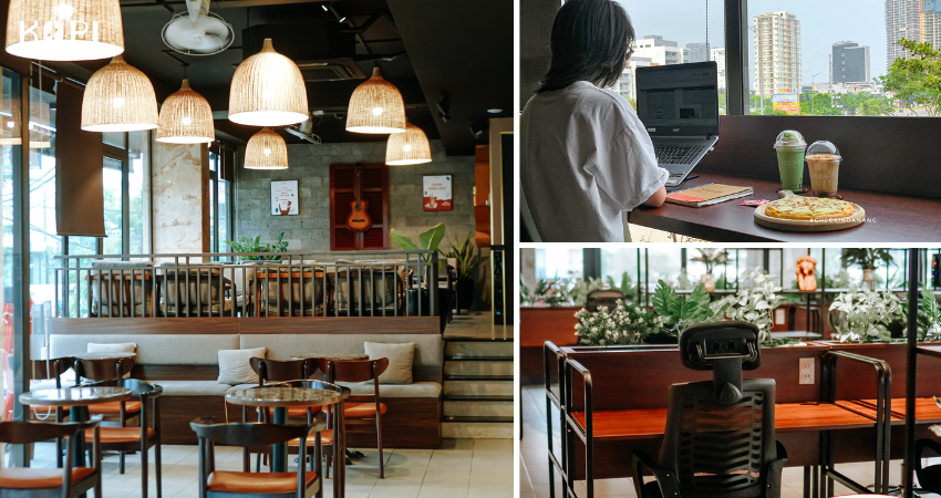 Kopi coffee and workspace