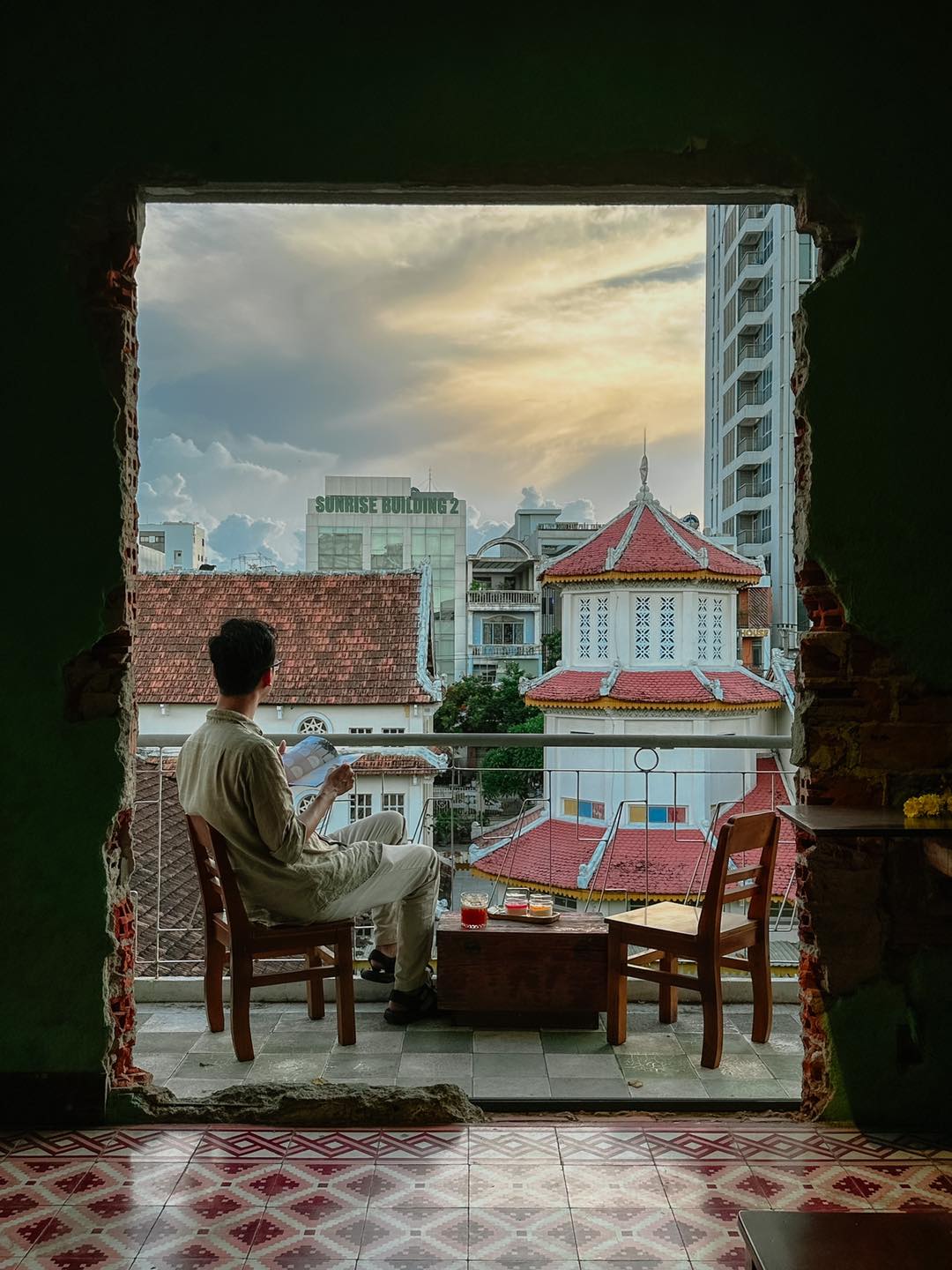 Địa điểm ngắm hoàng hôn cực chill.
