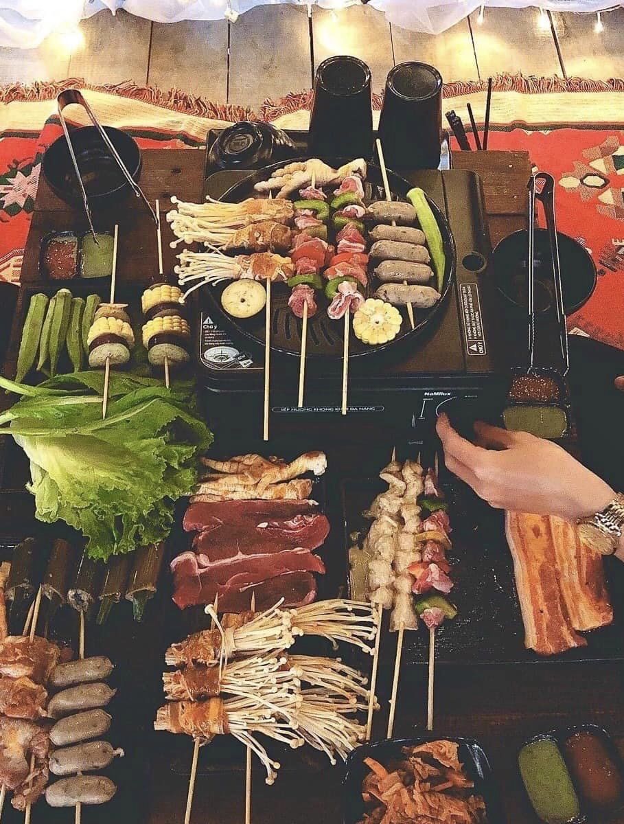Menu Danalat BBQ đa dạng.