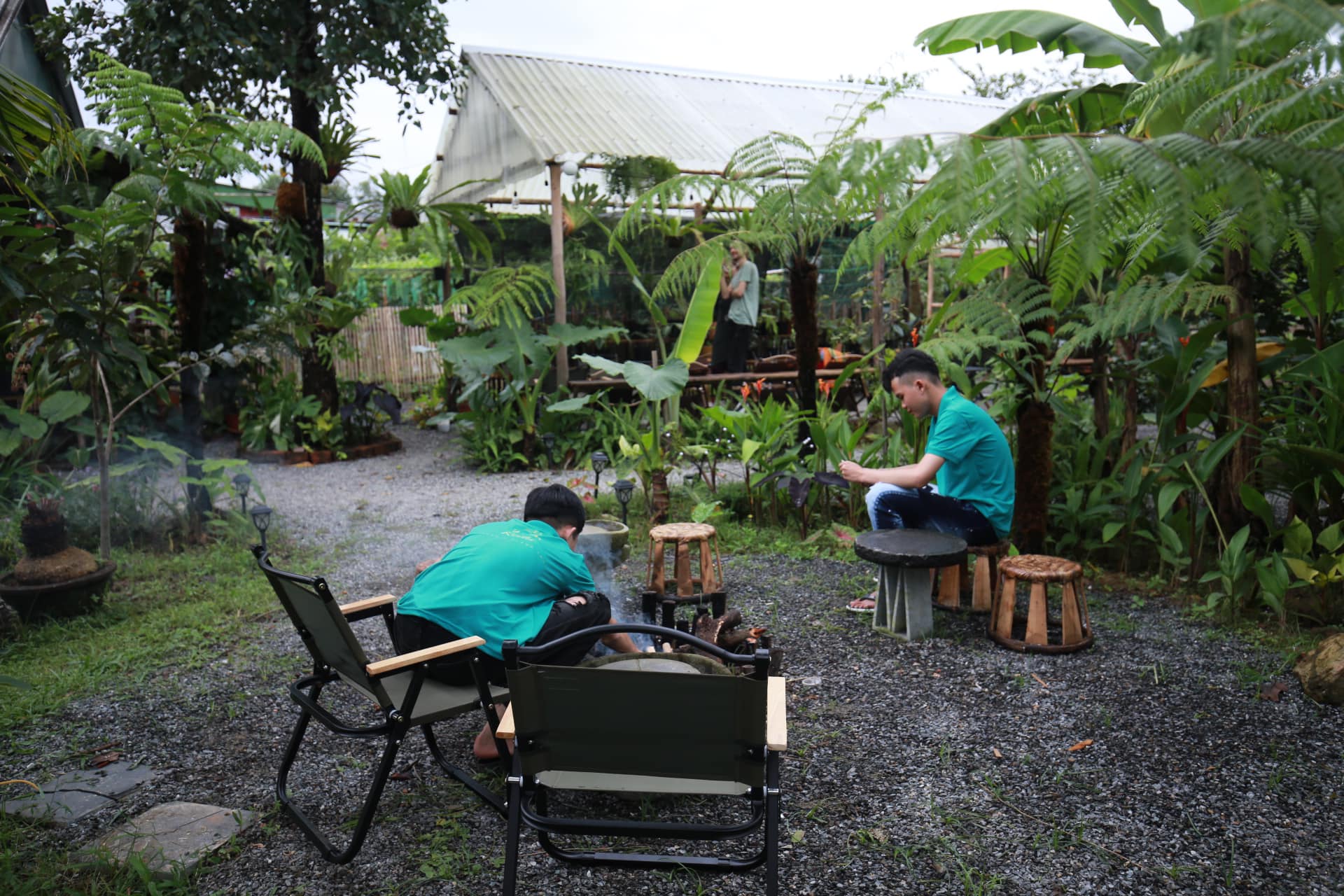 Vườn Reiki mang cảm giác chill chill.