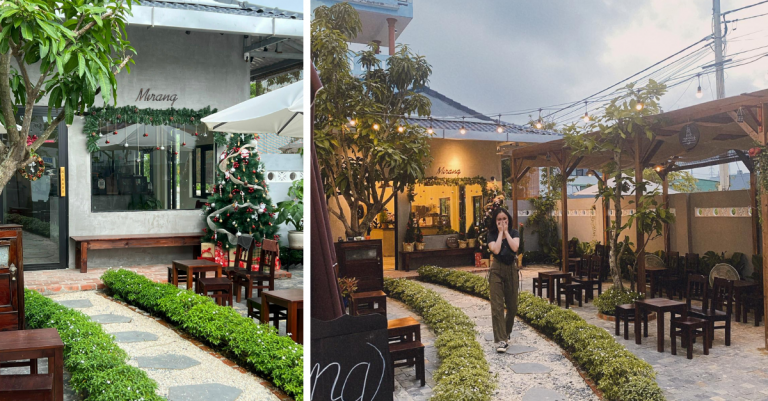 Quán cà phê giữa khu dân cư yên tĩnh với khu vườn thoáng mát
