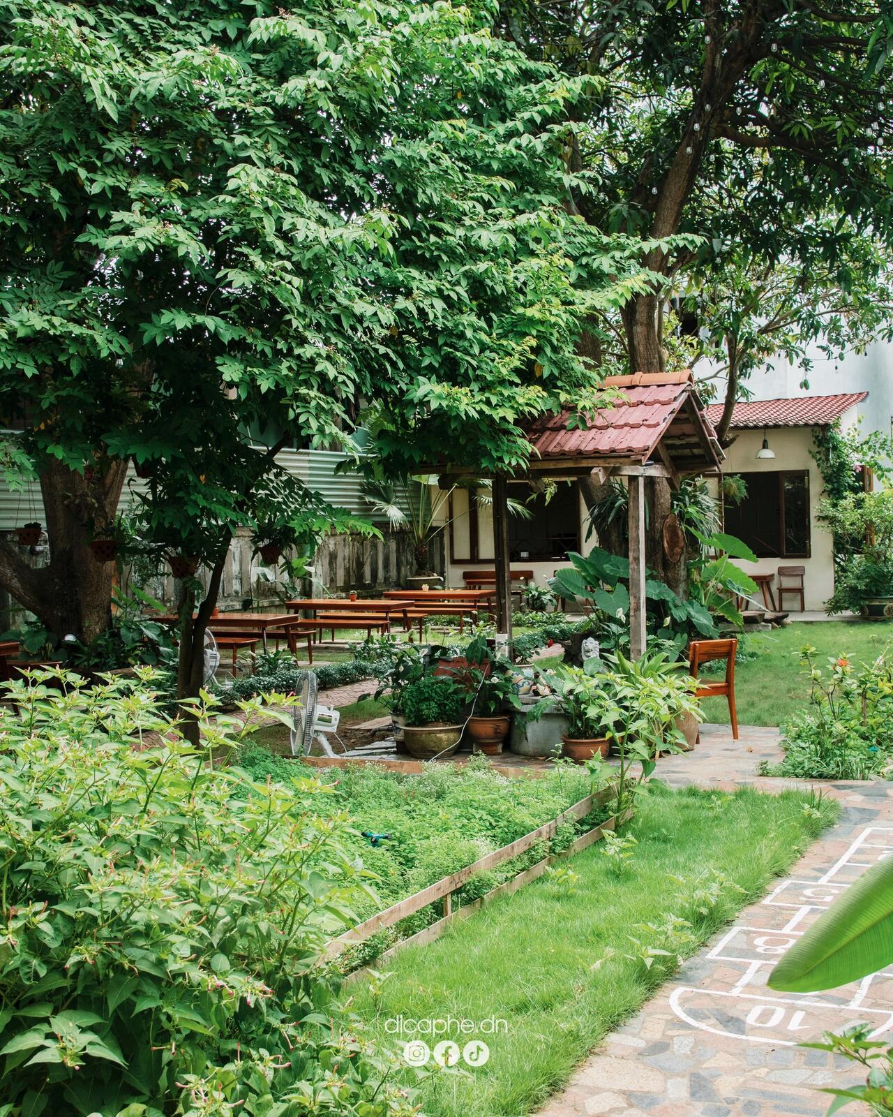Không gian xanh mát.