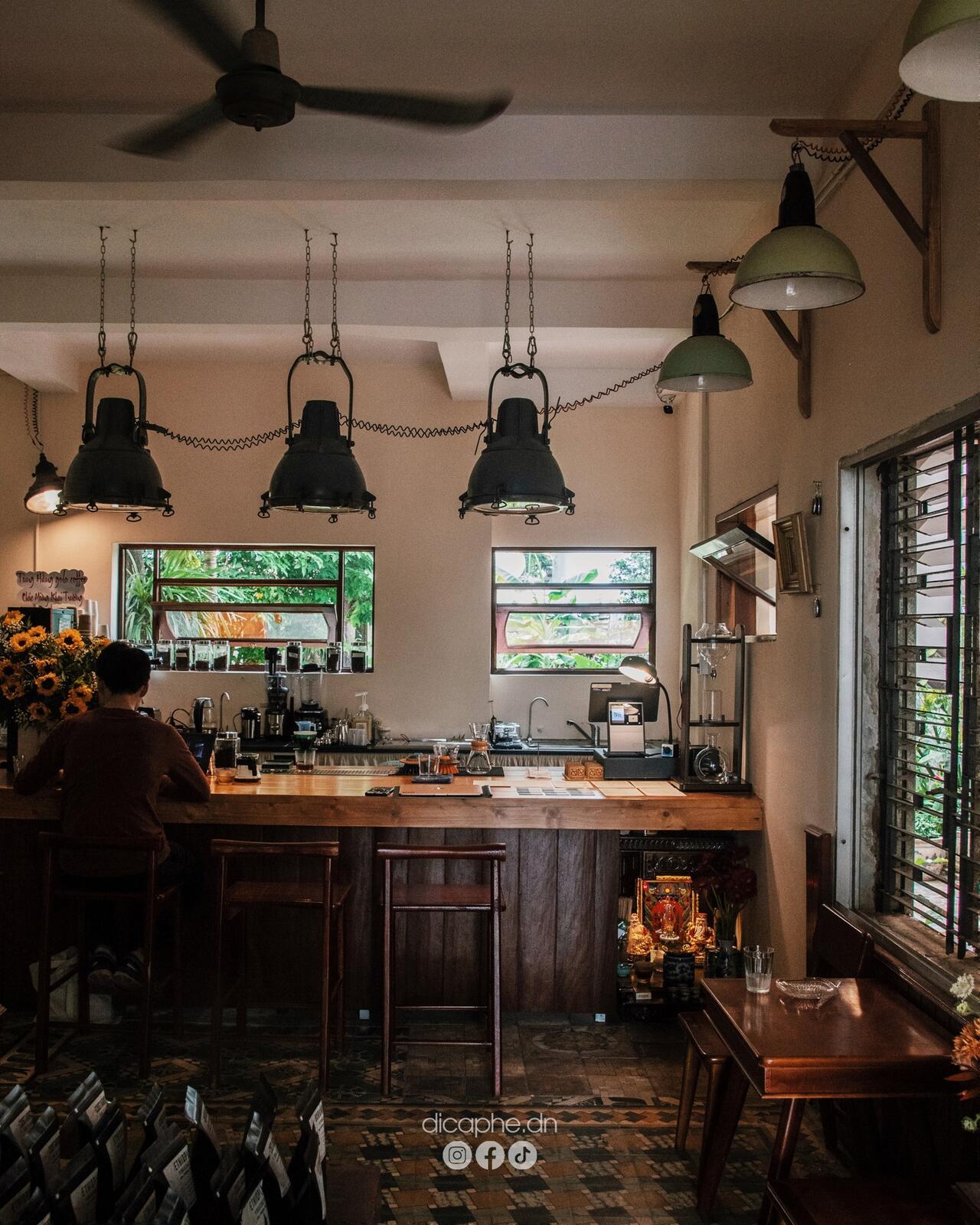 Khu vực quầy bar xinh xắn.
