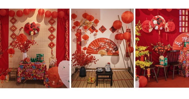 Lạc vào không gian cà phê décor Tết xinh như studio
