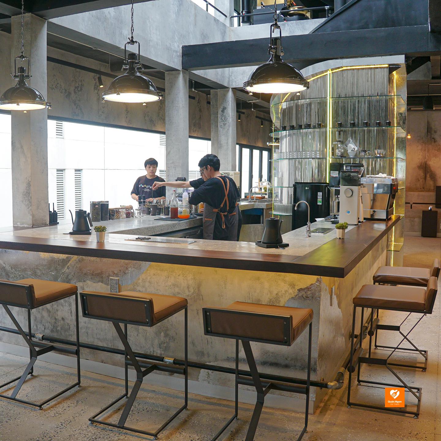A-kopi Coffee có thiết kế hiện đại.