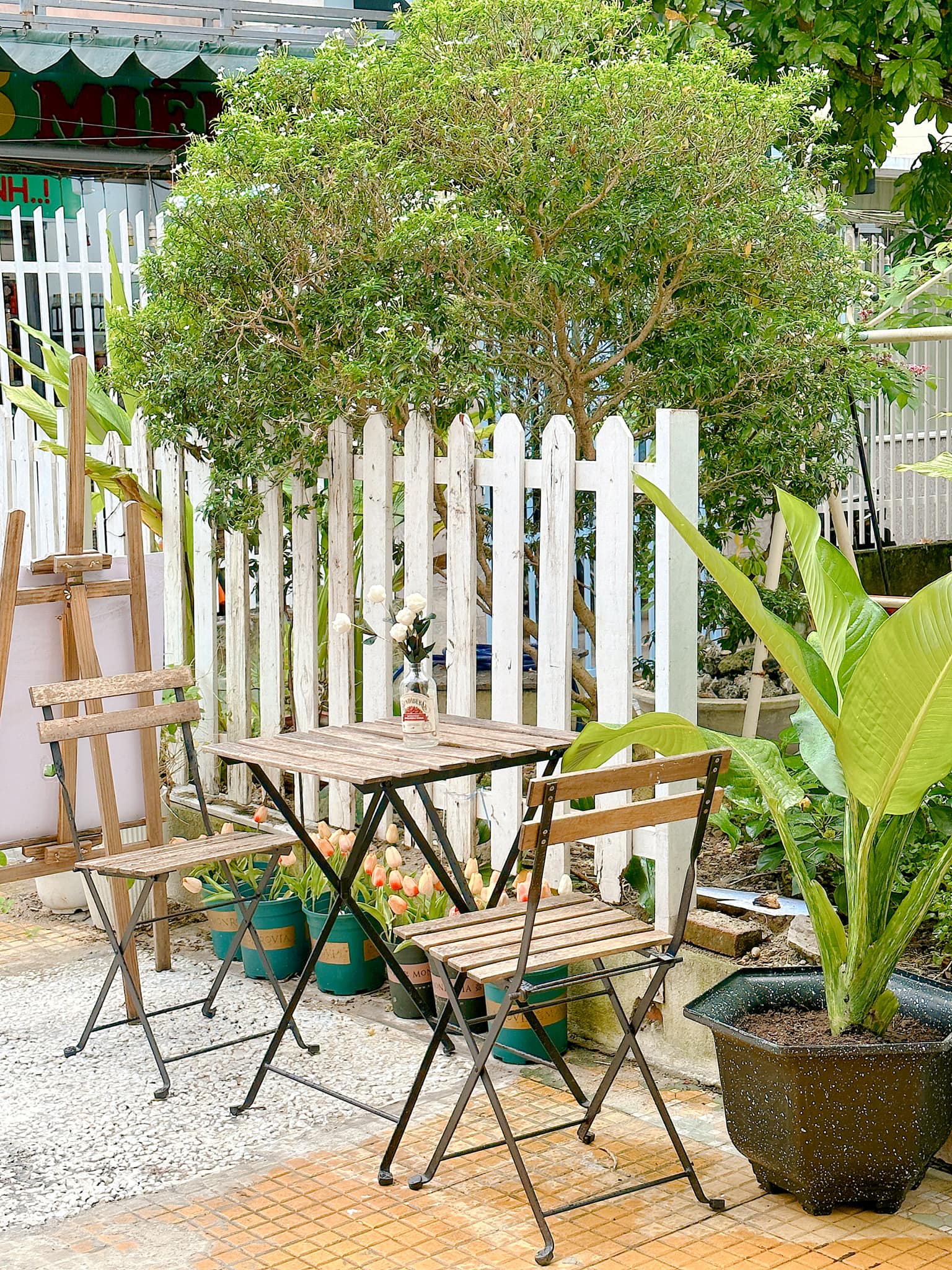 Khoảng sân vườn be bé.