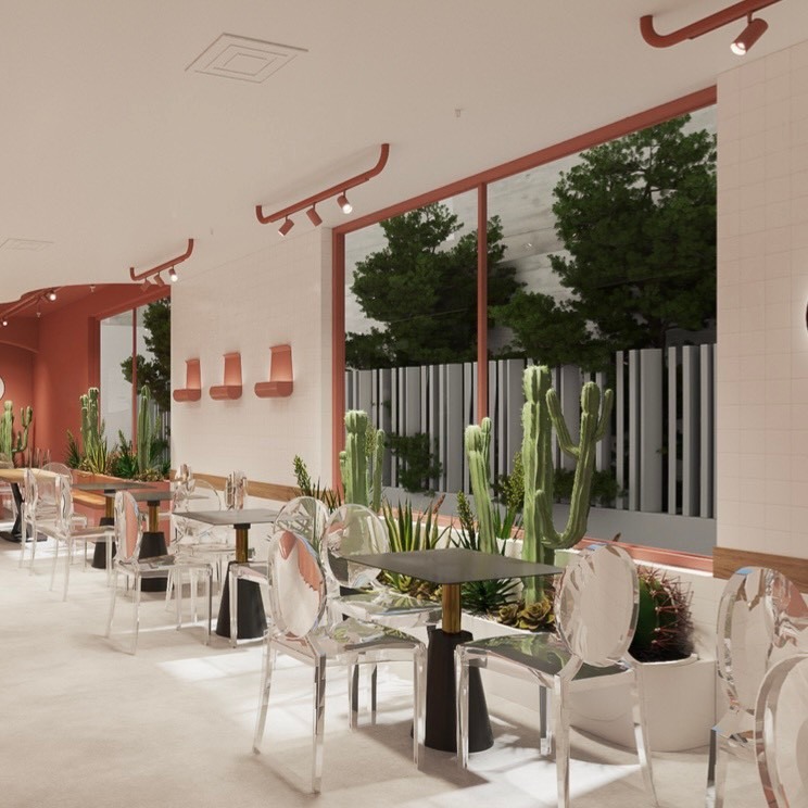 Lại Đây Cafe gây ấn tượng bởi không gian xinh xắn.
