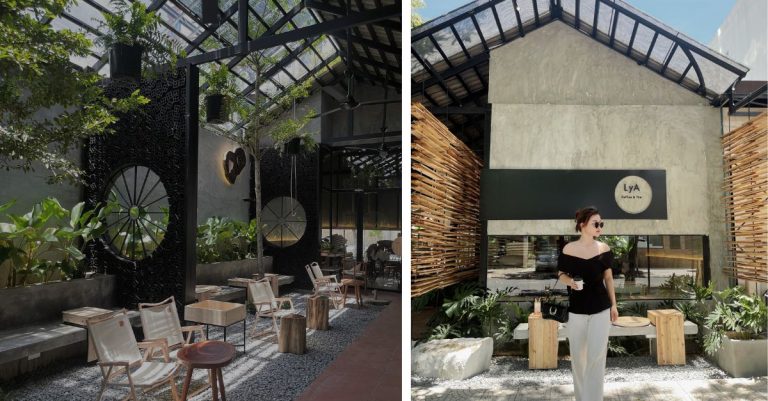 Ấn tượng góc cà phê nhẹ nhàng, xanh mát với kiến trúc độc đáo