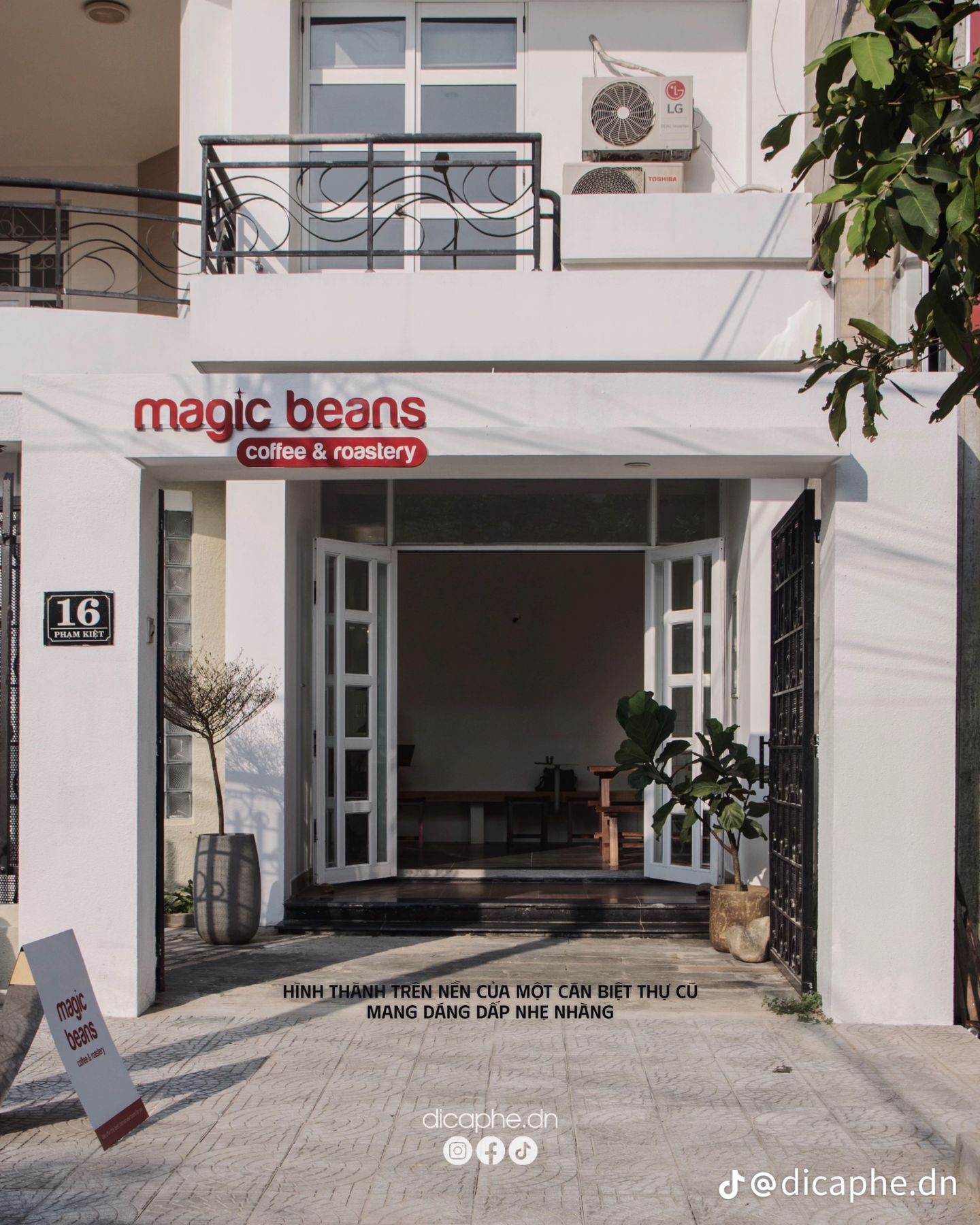Magic Beans mang dáng vẻ một căn biệt thự Pháp.